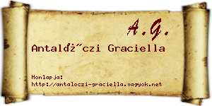 Antalóczi Graciella névjegykártya
